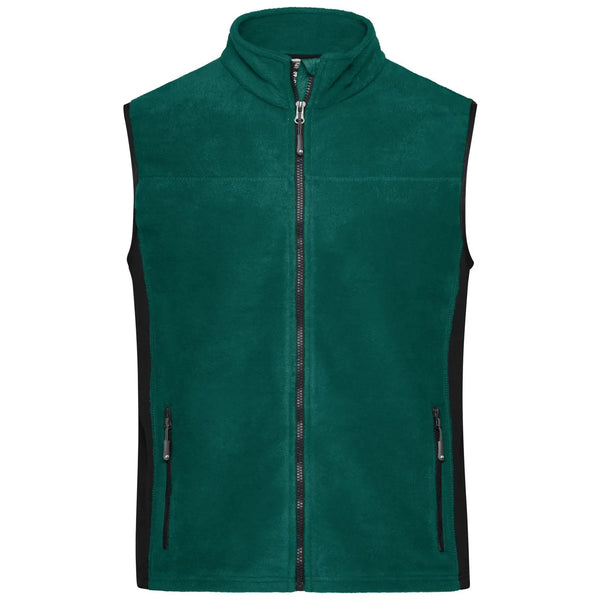 Pile Mens Workwear Vest - Strong dark-green/black / XS - personalizzabile con logo