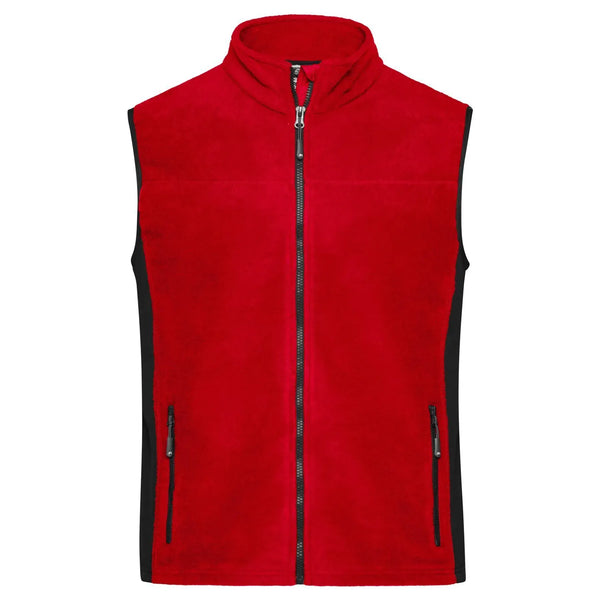 Pile Mens Workwear Vest - Strong rosso / XS - personalizzabile con logo