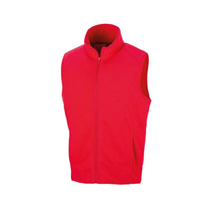 Pile Micro Gilet rosso / S - personalizzabile con logo
