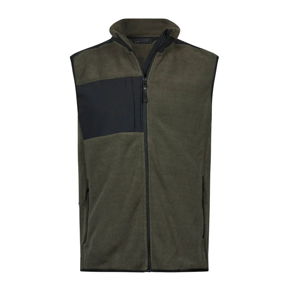 Pile Mountain Fleece Bodywarmer verde / XS - personalizzabile con logo