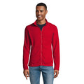 Pile Norman-Men Fl -220G Rosso / S - personalizzabile con logo
