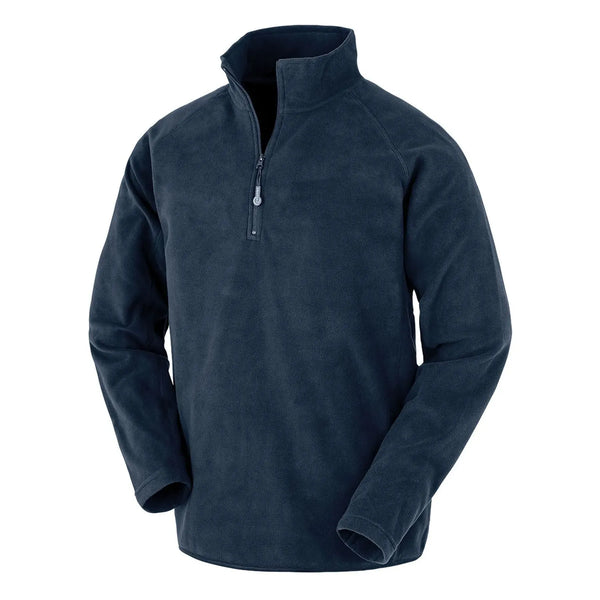 Pile Recycled Microfleece Top blu / S - personalizzabile con logo