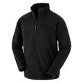 Pile Recycled Microfleece Top nero / S - personalizzabile con logo