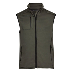 Pile Stretch Fleece Bodywarmer verde / XS - personalizzabile con logo