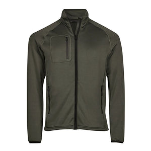 Pile Stretch Fleece verde / S - personalizzabile con logo