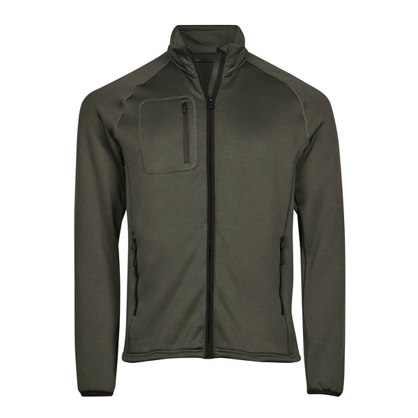 Pile Stretch Fleece verde / S - personalizzabile con logo