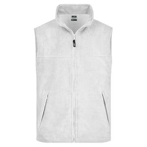 Pile Vest bianco / S - personalizzabile con logo