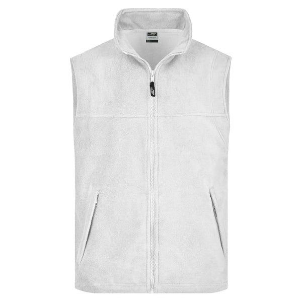 Pile Vest bianco / S - personalizzabile con logo