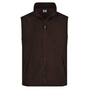 Pile Vest marrone / S - personalizzabile con logo