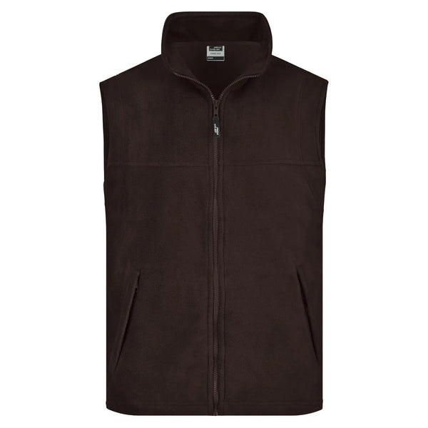 Pile Vest marrone / S - personalizzabile con logo