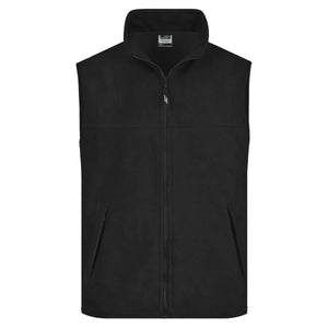 Pile Vest nero / S - personalizzabile con logo