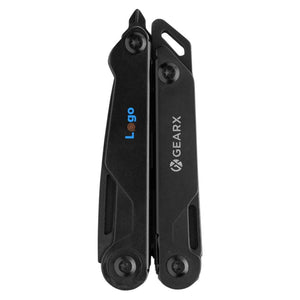 Pinza multifunzione Gear X nero - personalizzabile con logo