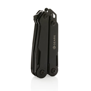 Pinza multifunzione Gear X nero - personalizzabile con logo