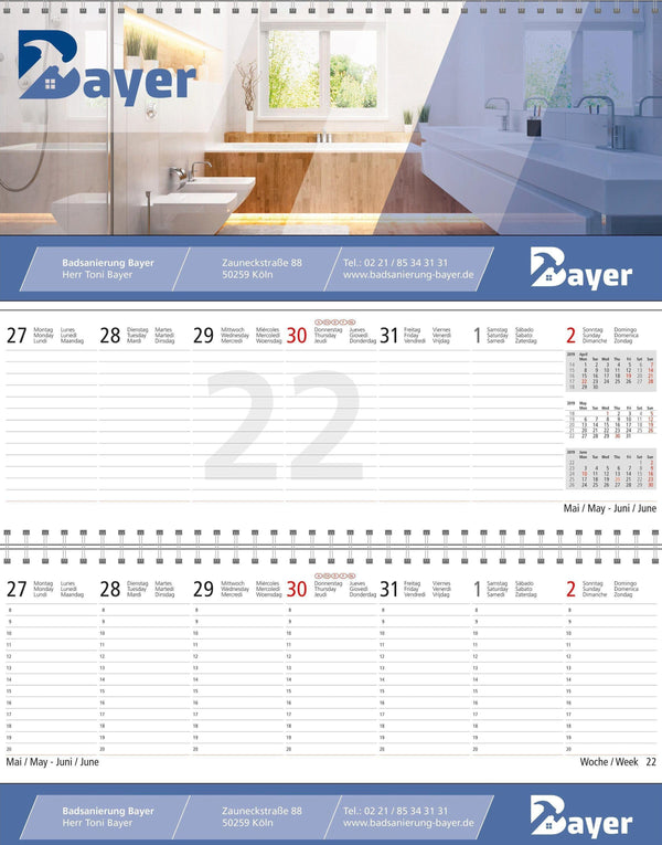 PLANNING FOTOGRAFICO 100 pezzi - personalizzabile con logo