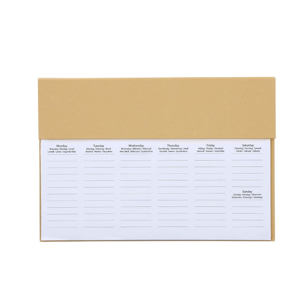 Planning Settimanale Isan natural - personalizzabile con logo