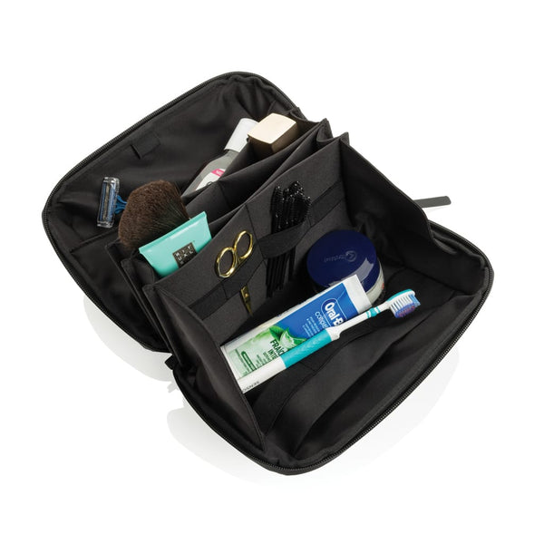 Pochette da viaggio multifunzione Swiss Peak OSLO RCS nero - personalizzabile con logo