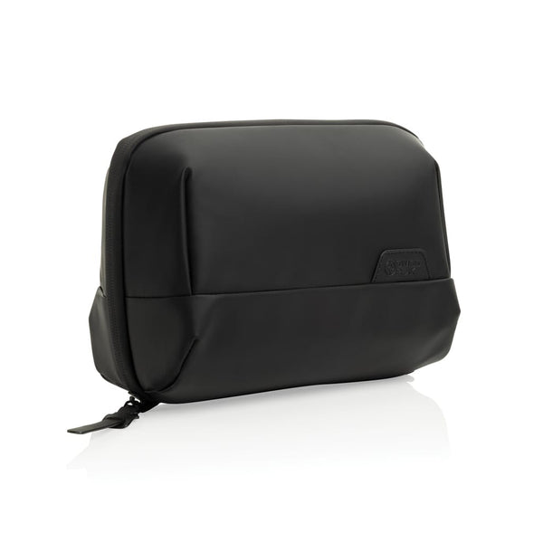 Pochette da viaggio multifunzione Swiss Peak OSLO RCS nero - personalizzabile con logo