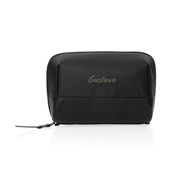Pochette da viaggio multifunzione Swiss Peak OSLO RCS nero - personalizzabile con logo