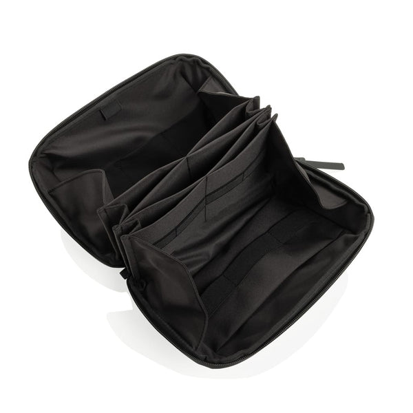 Pochette da viaggio multifunzione Swiss Peak OSLO RCS nero - personalizzabile con logo