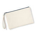 Pochette in Tessuto con cinturino da polso blu navy / UNICA - personalizzabile con logo