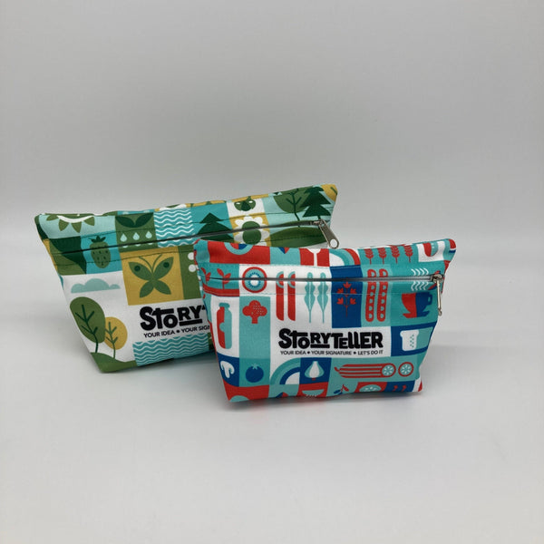 Pochette personalizzata ALL OVER - Canvas RPET 21x12x6 soffietto - personalizzabile con logo