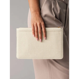 Pochette Puerto Pouch beige - personalizzabile con logo