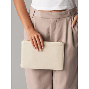 Pochette Puerto Pouch beige - personalizzabile con logo