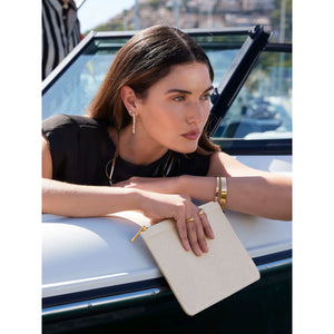 Pochette Puerto Pouch beige - personalizzabile con logo