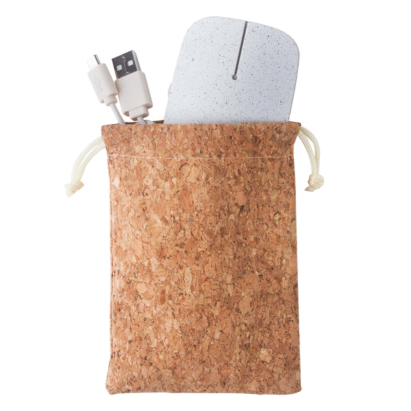 Pokket Wireless Mouse natural - personalizzabile con logo