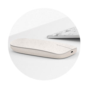 Pokket Wireless Mouse natural - personalizzabile con logo