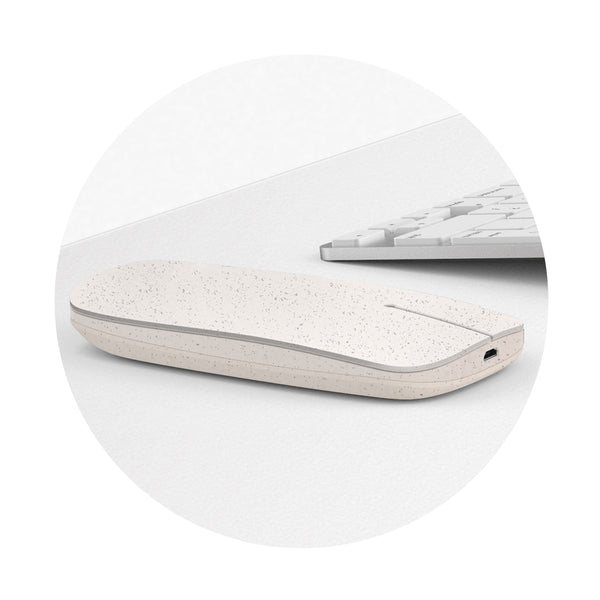 Pokket Wireless Mouse natural - personalizzabile con logo