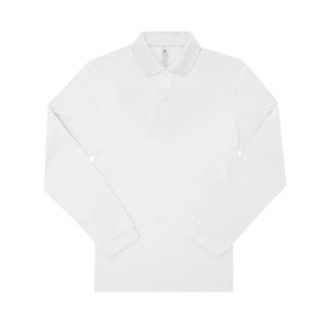Polo 210 manica lunga Uomo bianco / S - personalizzabile con logo
