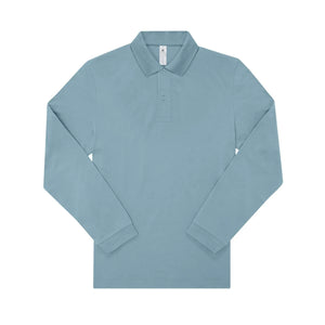 Polo 210 manica lunga Uomo blu / S - personalizzabile con logo