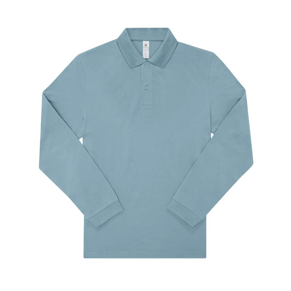 Polo 210 manica lunga Uomo blu / S - personalizzabile con logo