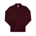 Polo 210 manica lunga Uomo bordeaux / S - personalizzabile con logo
