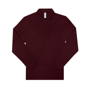 Polo 210 manica lunga Uomo bordeaux / S - personalizzabile con logo