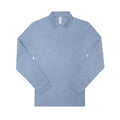 Polo 210 manica lunga Uomo heather blue / S - personalizzabile con logo