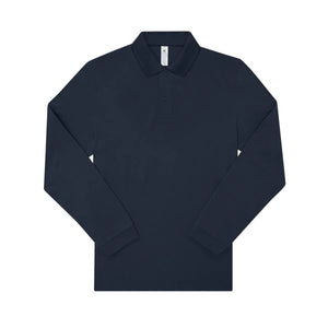 Polo 210 manica lunga Uomo navy / S - personalizzabile con logo