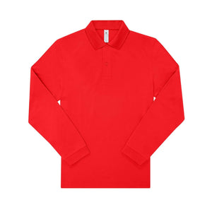 Polo 210 manica lunga Uomo red / S - personalizzabile con logo