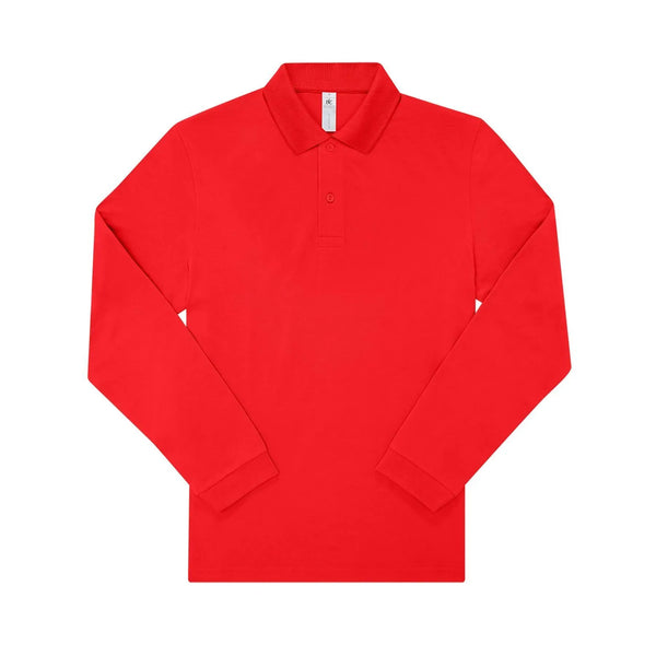 Polo 210 manica lunga Uomo red / S - personalizzabile con logo