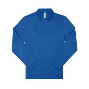 Polo 210 manica lunga Uomo royal / S - personalizzabile con logo