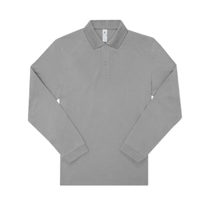 Polo 210 manica lunga Uomo sport grey / S - personalizzabile con logo