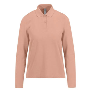 Polo 210 maniche lunghe Donna beige / XS - personalizzabile con logo
