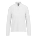 Polo 210 maniche lunghe Donna bianco / XS - personalizzabile con logo