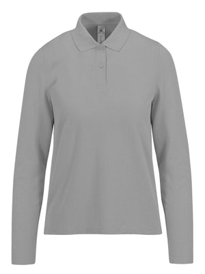 Polo 210 maniche lunghe Donna grigio / L - personalizzabile con logo