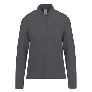 Polo 210 maniche lunghe Donna grigio / XS - personalizzabile con logo