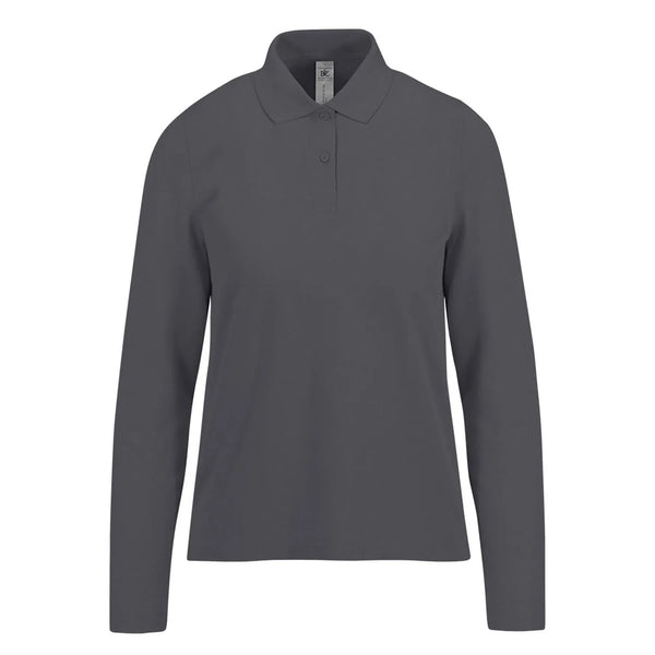 Polo 210 maniche lunghe Donna grigio / XS - personalizzabile con logo