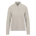 Polo 210 maniche lunghe Donna heather grey fog / XS - personalizzabile con logo