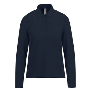 Polo 210 maniche lunghe Donna navy / XS - personalizzabile con logo