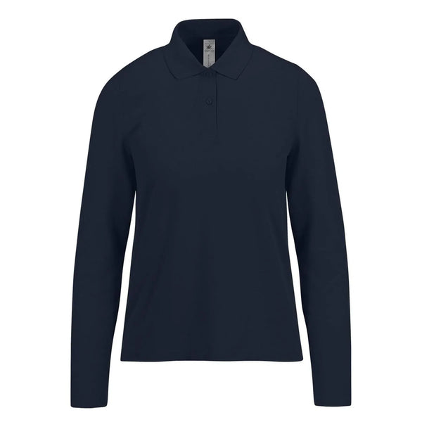 Polo 210 maniche lunghe Donna navy / XS - personalizzabile con logo